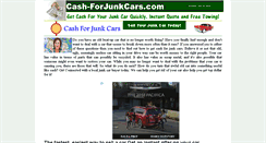 Desktop Screenshot of cash-forjunkcars.com